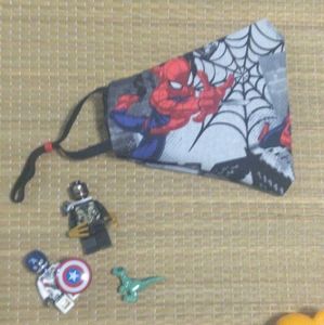 Mask Kids 3 layer 100% Cotton. Spiderman